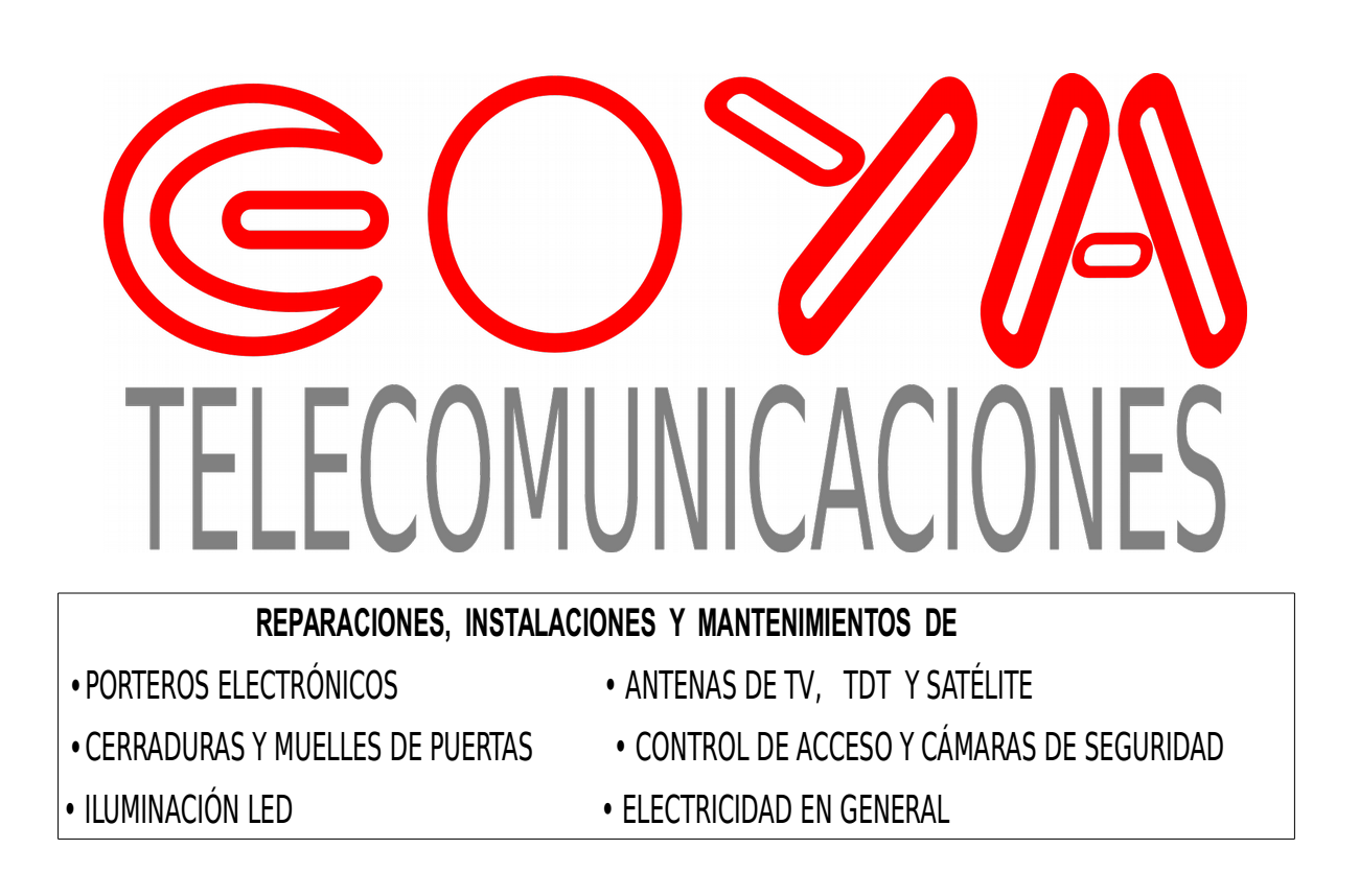 GOYA TELECOMUNICACIONES, S.L.